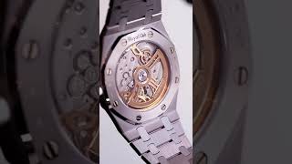 Audemars Piguet Royal Oak Jumbo Extra Thin White Gold Grainy Blue Dial Watch 16202BCOO1240BC02 [upl. by Askwith214]