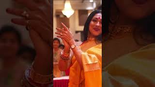 Rituparna Sengupta2024 bollywood Durga Pujamumbaidance [upl. by Jak]