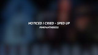 noticed i cried pinkpantheress sped up [upl. by Leahcam]