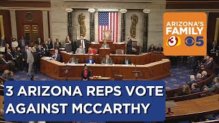 Three Arizona politicians vote against California rep for House speaker [upl. by Einial]