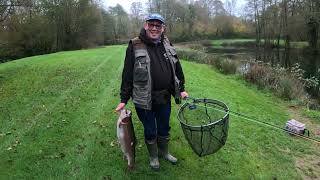 94  Rockbourne Trout Fishery in November [upl. by Kabob]