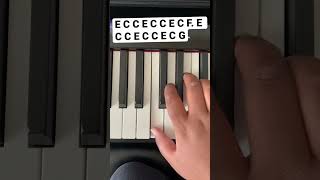 Emirates boarding music piano tutorial VERY EASY shorts [upl. by Sophie]