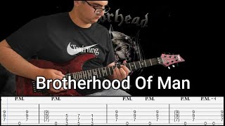 Motorhead  Brotherhood Of Man  Guitar Cover  Tabs [upl. by Rostand172]