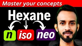 Trick for n hexane Isohexane Neohexane  n iso neo hexane [upl. by Amabelle667]