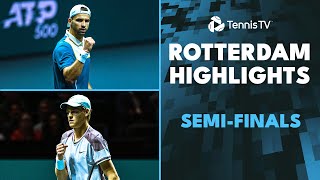 De Minaur Takes On Dimitrov Sinner vs Griekspoor  Rotterdam 2024 SemiFinal Highlights [upl. by Atiuqahc501]