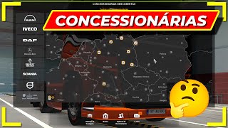 COMO ENCONTRAR AS CONCESSIONÁRIAS NO EURO TRUCK SIMULATOR 2 [upl. by Elyse]