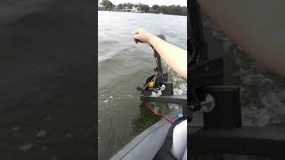 Inflatable kayak with trolling motor [upl. by Eolanda65]