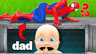 Baby Hides From Spider Man [upl. by Fleeta]