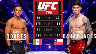 MANUEL TORRES vs IGNACIO BAHAMONDES FULL FIGHT UFC 306 [upl. by Adel]