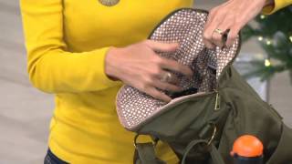 Travelon Foldover Quilted RFID Convertible Backpack on QVC [upl. by Assiruam91]