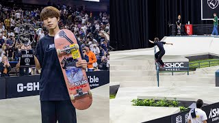 Yuto Horigome Wins SLS Jacksonville 2022  Best Tricks [upl. by Annaehr666]