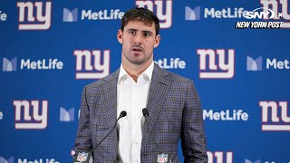 Daniel Jones discusses the Giants loss to the Bengals [upl. by Clinton]