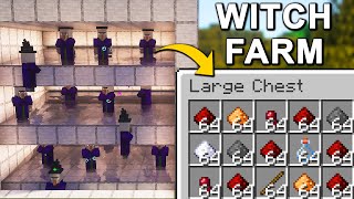 The BEST Witch Farm in Minecraft 121 Tutorial [upl. by Oinoitna216]