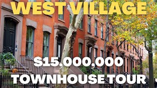 15000000 West Village Townhouse Tour  NEW YORK CITY [upl. by Suciram]