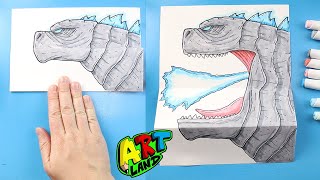 How to Draw a Godzilla Folding Surprise [upl. by Alger798]