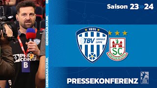 Pressekonferenz TBV Lemgo Lippe  SC Magdeburg 050524 [upl. by Cherie614]