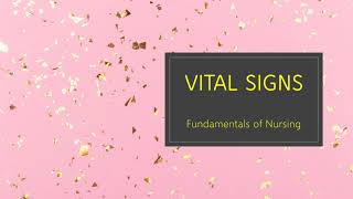 Vital Signs Fundamental of Nursing [upl. by Wester295]