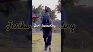 rearing horse riding with double riders bareback viralvideo shorts shortsvideo equestrianrider [upl. by Brodsky897]