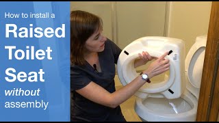 How to Install a Raised Toilet Seat No Assembly Required  Carex Raised Toilet Seat [upl. by Settera926]