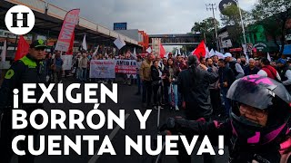 Caos vial en CDMX Calz Zaragoza Tlalpan e Insurgentes bloqueadas por manifestantes de la ANUEE [upl. by Domenic888]