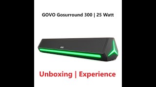 GOVO Gosurround 300  25W Bluetooth SoundBar Unboxing  Bass ka Boss [upl. by Pulcheria]