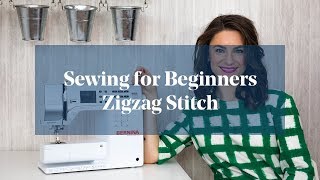 How To Zigzag Stitch Sewing for Beginners [upl. by Naujek967]