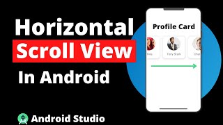 Horizontal ScrollView in Android Studio  Horizontal ScrollView in Android Example  ScrollView [upl. by Irvine]