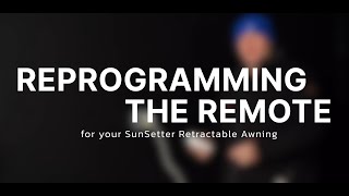 Sunsetter Awning  Reprogramming your remote [upl. by Harilda]