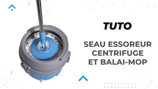 Tutoriel dutilisation du seau essoreur avec centrifugeuse et balaimop [upl. by Andris]