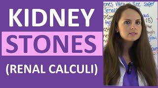 Kidney Stones Renal Calculi Nursing Lecture Symptoms Treatment Causes NCLEX [upl. by Asquith]