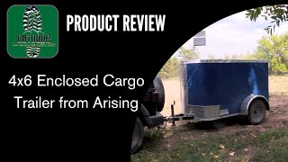 Product review of the Arising 4x6 enclosed cargo trailer [upl. by Bravin]