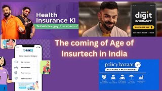 Insurtech in India is coming of Age  Digit Insurance Policy Bazaar Acko [upl. by Mozart]