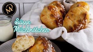 Süsse Milchbrötchen super schnell gebacken und flauschigwattig [upl. by Latnahc]