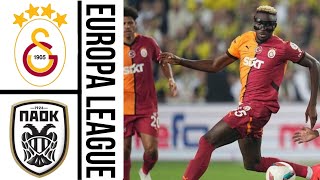 GALATASARAY  PAOK  highlights [upl. by Ahsaercal903]