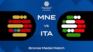 Bronze Medal Match  Montenegro vs Italy  World Aquatics Mens U18 Water Polo Championships 2024 [upl. by Ahsoym870]