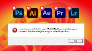 Como corrigir ERRO MSVCP110DLL ao abrir o Premiere After Effects e outros programas [upl. by Clotilda]