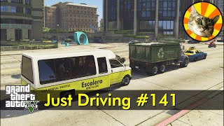 Just Driving 141  Hotel to airport  GTA V [upl. by Sairu]