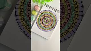 Easy way to draw mandala˚˖𓍢ִ໋🌷͙֒✧˚🎀༘ shorts colors drawing pastel art pastelart [upl. by Tertias]