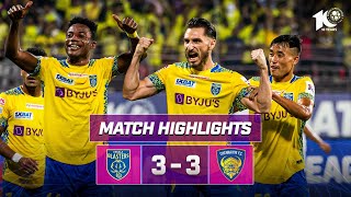 Match Highlights  Kerala Blasters FC 33 Chennaiyin FC  MW 8  ISL 202324 [upl. by Oikim]