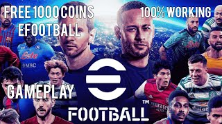 efootball Top player Gameplay  100 working Mod 1000 coins for free [upl. by Ahtiekal22]