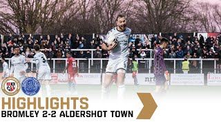 Highlights Bromley 22 Aldershot Town [upl. by Kerk]