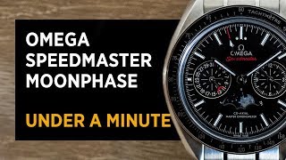 Omega Moonwatch CoAxial Chronometer Moonphase  Under A Minute [upl. by Leima]