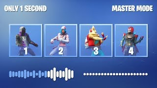 ADIVINA EL BAILE DE FORTNITE ESCUCHANDO SOLO 1 SEGUNDO  FORTNITE MASTER MODE  tusadivi [upl. by Sherburne]