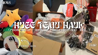 HUGE TEMU HAUL  beauty room decor accessories etc [upl. by Ala]