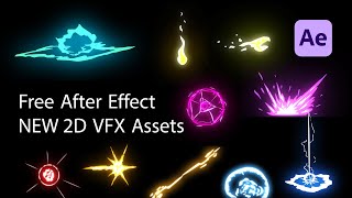 Free After Effects New 2D VFX Assets [upl. by Dibbell]