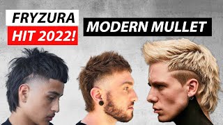 NAJMODNIEJSZA FRYZURA MĘSKA W 2022 NOWOCZESNY MULLET  Modern Mullet hairstyle [upl. by Dulciana5]