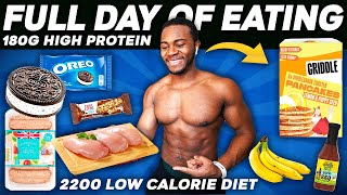 2200 Calorie Full Day of Eating  180g High Protein Diet [upl. by Havstad]