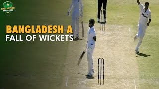 Fall of Bangladesh A wickets on Day Two of FourDay Match vs Pakistan Shaheens  Darwin 2024 [upl. by Elyl137]