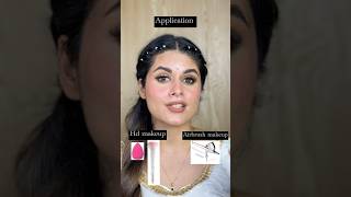 HD Makeup VS Airbrush Makeup hdmakeup airbrushmakeup hd makeup makeupforbeginners stepbystep [upl. by Yadrahc]