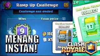 EZ 9 WIN RAMP UP CHALLENGE CHALLENGE YANG BIKIN BELIBETAN • Clash Royale Indonesia [upl. by Sinnek923]